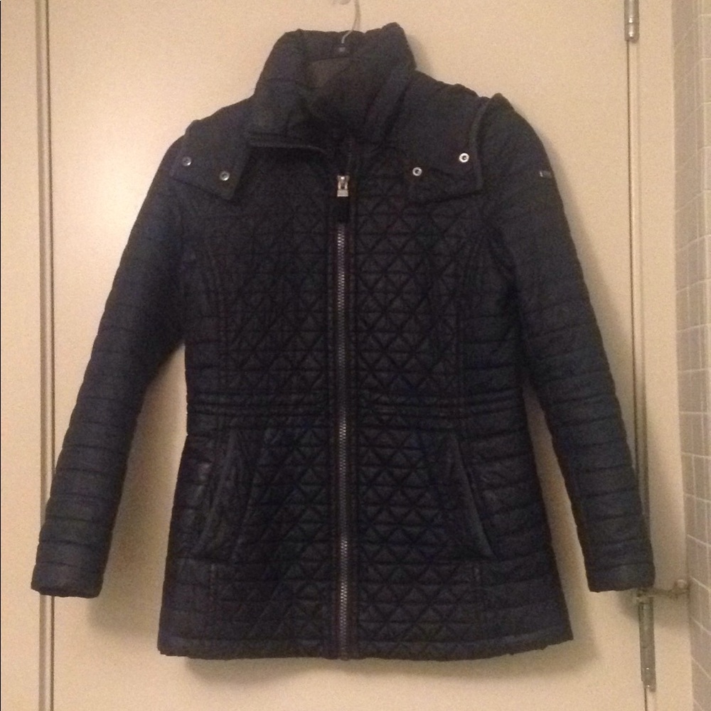 Marc New York Winter quilted jacket with hood